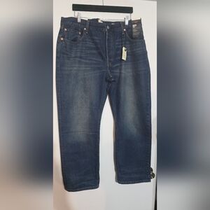 Levis Womens 501 '90s Selvedge Jeans Dark Wash Size 34 X 30 NWT
